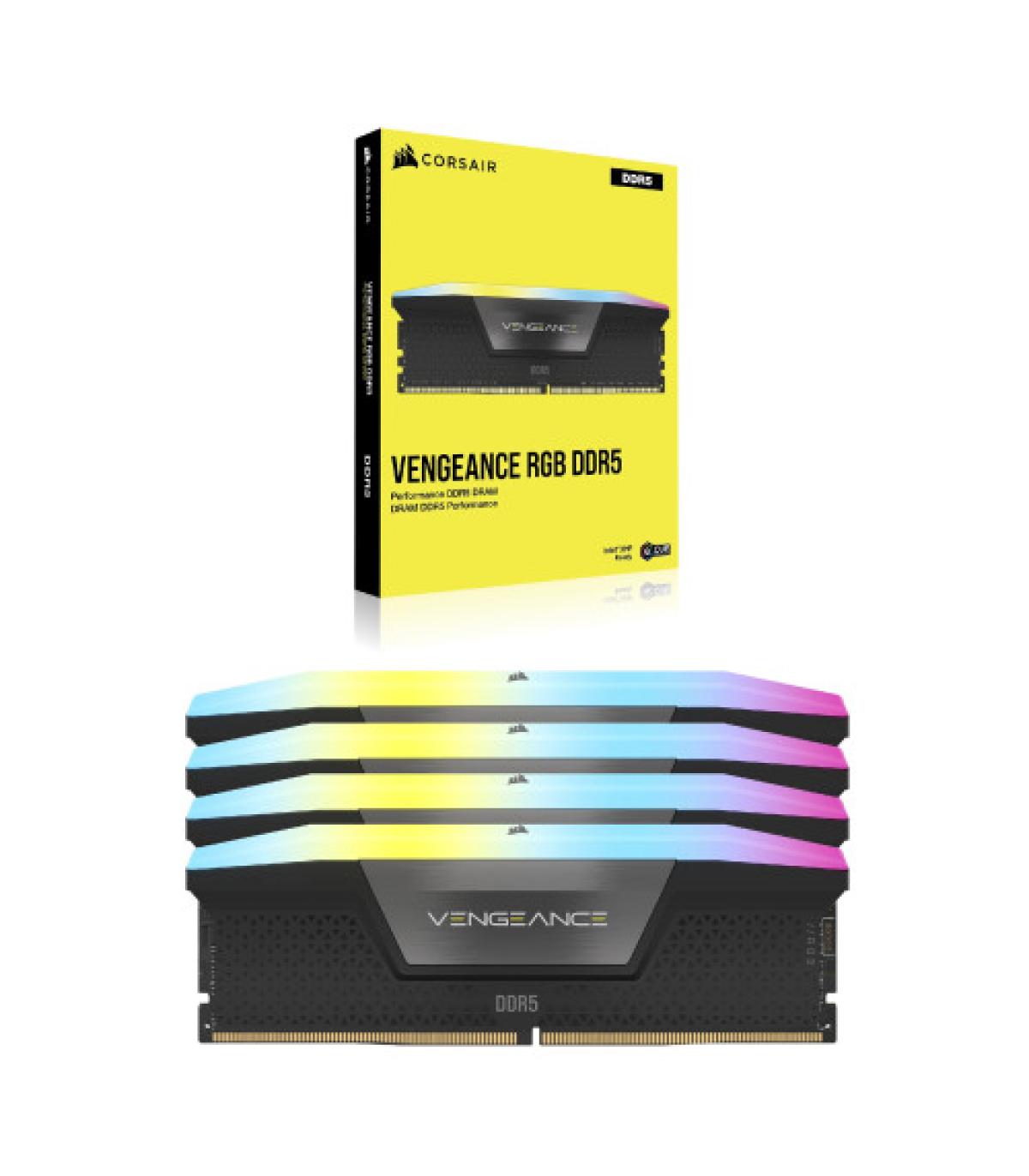 Corsair Vengeance RGB CMH96GX5M4B6000C30 módulo de memoria 96 GB 4 x 24 GB DDR5 6000 MHz