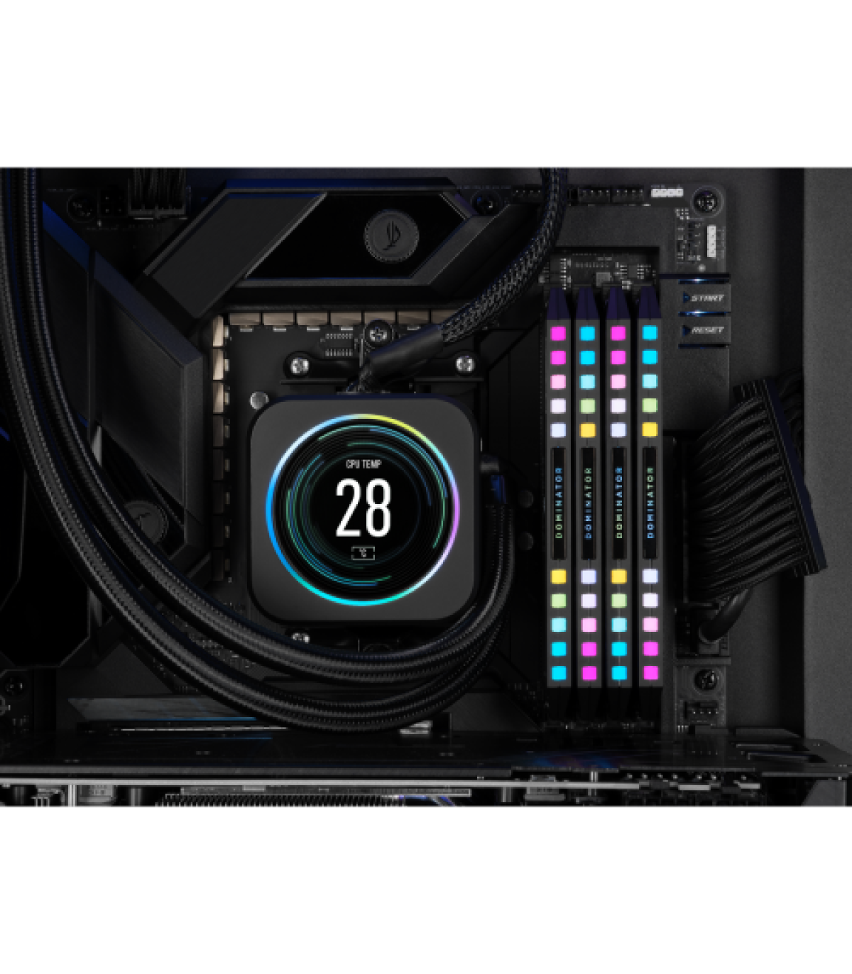 MEMORIA CORSAIR DDR5 64GB 4X16GB PC5600 DOMINATOR PLATINUM RGB CMT64GX5M4B5600Z36