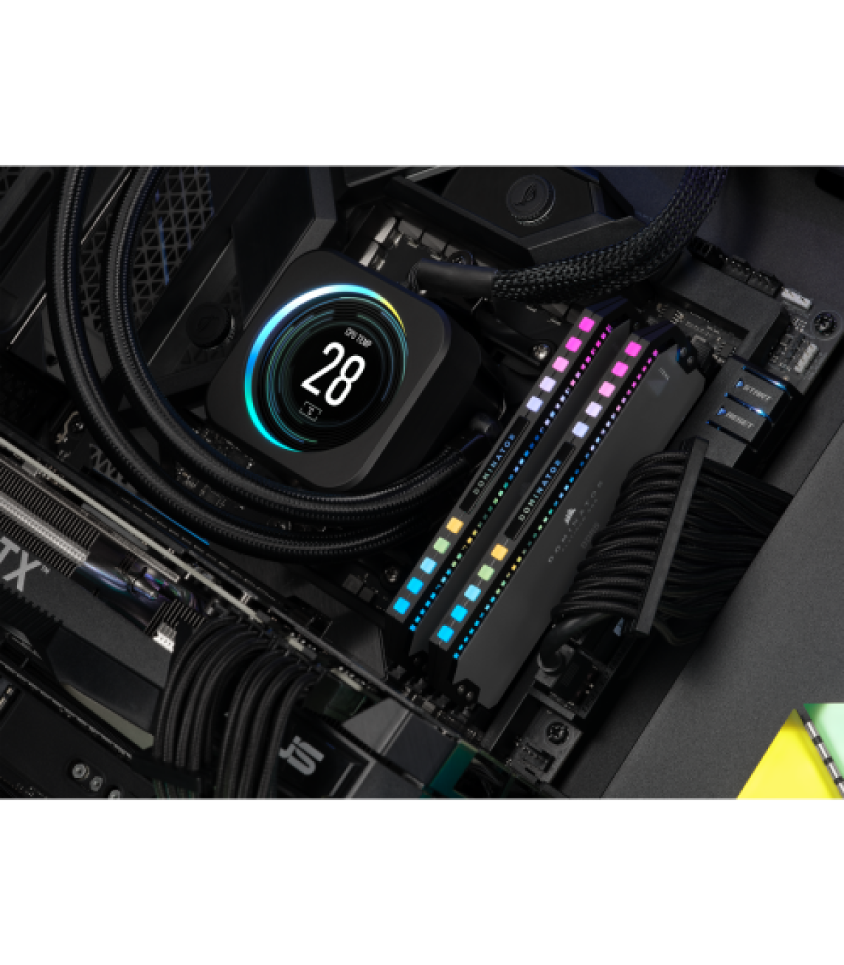 MEMORIA CORSAIR DDR5 32GB 2X16GB PC5600 DOMINATOR PLATINUM RGB CMT32GX5M2B5600Z36