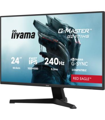MONITOR IIYAMA 24 PULGADAS RESOLUCIÓN FULL HD (1920X1080), PANEL IPS, 0,8 MS (MPRT), 165 HZ, BRILLO 250, CONTRASTE 1100:1, HDMI.