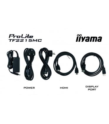 iiyama ProLite TF2215MC-B2 monitor pantalla táctil 54,6 cm (21.5") 1920 x 1080 Pixeles Negro Multi-touch Multi-usuario
