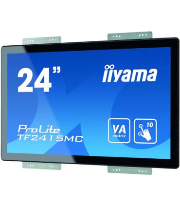iiyama ProLite TF2415MC-B2 pantalla para PC 60,5 cm (23.8") 1920 x 1080 Pixeles Full HD VA Pantalla táctil Multi-usuario Negro