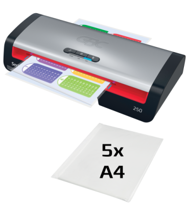 PLASTIFICADORA MODELO 250 DIN A4 COLOR PLATA GBC 4410070EU