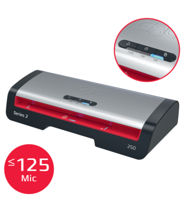 PLASTIFICADORA MODELO 250 DIN A4 COLOR PLATA GBC 4410070EU