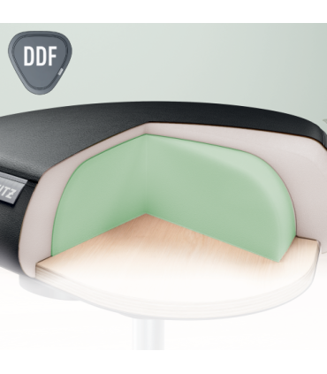 TABURETE LEITZ ERGO CON RUEDAS COLOR NEGRO KENSINGTON 65780095