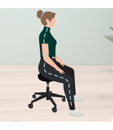 TABURETE LEITZ ERGO CON RUEDAS COLOR NEGRO KENSINGTON 65780095