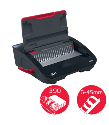 ENCUADERNADORA CANUTILLO CB25 E COLOR NEGRO / PLATEADO GBC 4410064