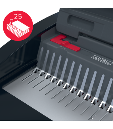 ENCUADERNADORA CANUTILLO CB25 E COLOR NEGRO / PLATEADO GBC 4410064