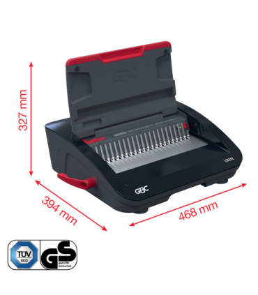 ENCUADERNADORA CANUTILLO CB25 E COLOR NEGRO / PLATEADO GBC 4410064