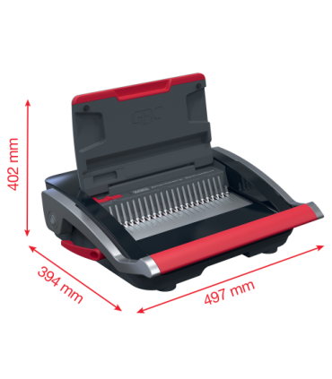 ENCUADERNADORA CANUTILLO CB25 COLOR NEGRO / PLATEADO GBC 4410063