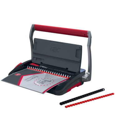ENCUADERNADORA CANUTILLO CB15 COLOR NEGRO / PLATEADO GBC 4410061