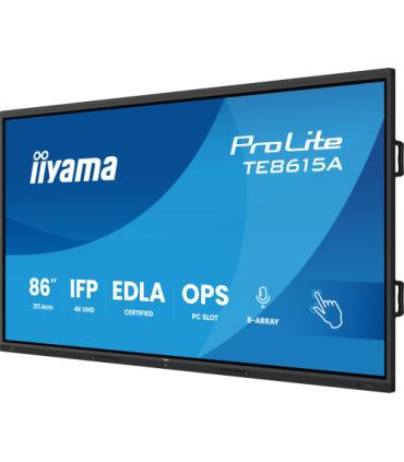 IIYAMA MONITOR INTERACTIVO 86" EDLA,ANDROID 14, 16/128GB UHD IPS, MM 2X 20W + 20W SUBWR, 2X HDMI, DP , 1X USB-C, 550CD/M, HORIZ.