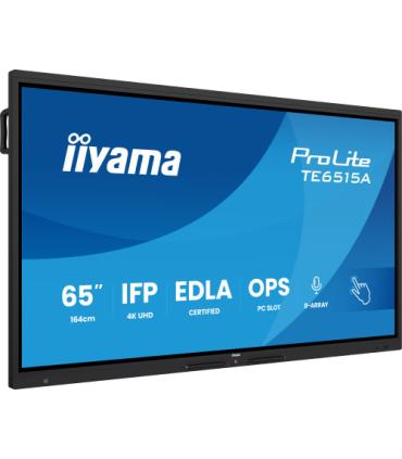 IIYAMA MONITOR INTERACTIVO 65" EDLA, ANDROID 14, 16/128GB UHD IPS, MM 2X 20W + 20W SUBWR, 2X HDMI, DP , 1X USB-C, 550CD/M, HORIZ