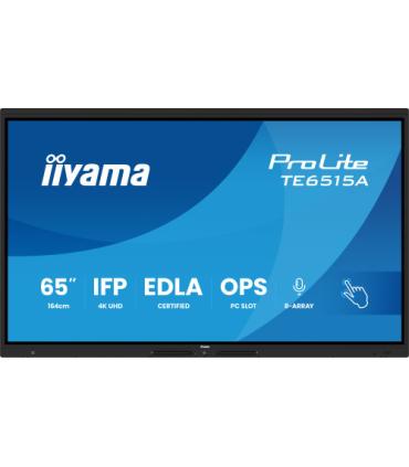 IIYAMA MONITOR INTERACTIVO 65" EDLA, ANDROID 14, 16/128GB UHD IPS, MM 2X 20W + 20W SUBWR, 2X HDMI, DP , 1X USB-C, 550CD/M, HORIZ