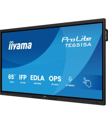 IIYAMA MONITOR INTERACTIVO 65" EDLA, ANDROID 14, 16/128GB UHD IPS, MM 2X 20W + 20W SUBWR, 2X HDMI, DP , 1X USB-C, 550CD/M, HORIZ