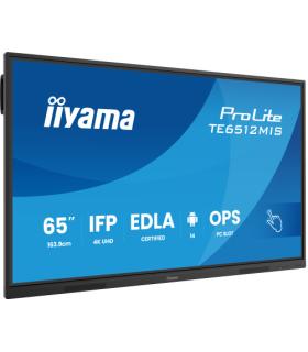 MONITOR INTERACTIVO IIYAMA 65" EDLA, ANDROID 14, 8/128GB, 40-P,3840X2160,UHD,MM 2X 20W,VGA,HDMI 2X /1XOUT, 2X USB-C,MINI-JACK OP