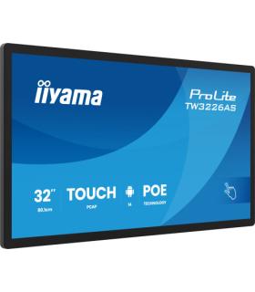 IIYAMA 32" PANEL-PC ANDROID 14+GMS, SOC OCTO-CORE RK3576 4GB, 32GB, 10-POINTS TOUCH, 1920X1080, VA PANEL, SPEAKERS, MIC, POE, WI