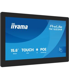 IIYAMA 15,6" PANEL-PC ANDROID 13+GMS, SOC QUAD-CORE RK3568 4GB, 32GB, 10-POINTS TOUCH, 1920X1080, IPS , SPEAKERS, MIC , POE, WIF