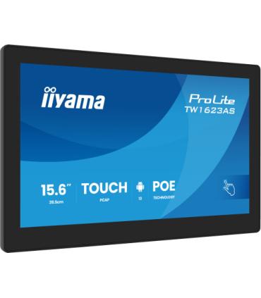 IIYAMA 15,6" PANEL-PC ANDROID 13+GMS, SOC QUAD-CORE RK3568 4GB, 32GB, 10-POINTS TOUCH, 1920X1080, IPS , SPEAKERS, MIC , POE, WIF