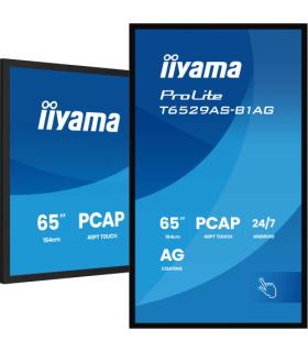 MONITOR IIYAMA TACTIL 65" 4K 20P TACTIL (T6529AS-B1AG) / ANDROID 14/ USO 24/7 / IRX1 / HDMI X 2 / USB-C / HORIZ. Y APAISADO / 42