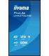 MONITOR IIYAMA 43" (LH4375UHS-B1AG) ANDROID 11 / 3844X2160 (4K UHD) / OPERACION 24/7 /500CD / LANDSC. Y PORTRAIT / 3XHDMI / DP..