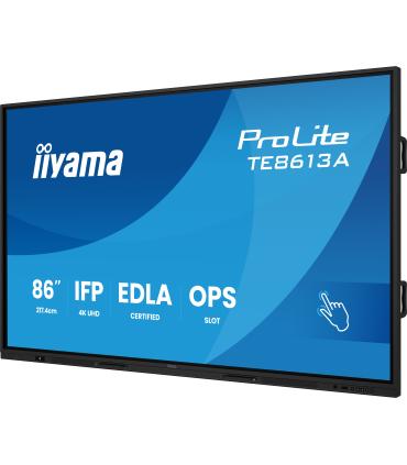 PANTALLA INTERACTIVA 86" EDLA, ANDROID 14, 8/128GB UHD IPS, MM 2X 20W + 20W SUBWR, 2X HDMI, DP , 2X USB-C, 450CD/M, HORIZ , MEDI