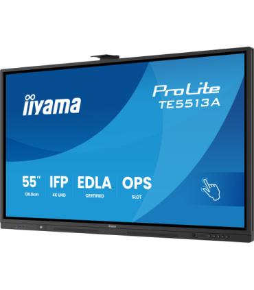 PANTALLA INTERACTIVA 55" EDLA, ANDROID 14, 8/128GB UHD IPS, MM 2X 20W + 20W SUBWR, 2X HDMI, DP , 2X USB-C, 450CD/M, HORIZ , MEDI