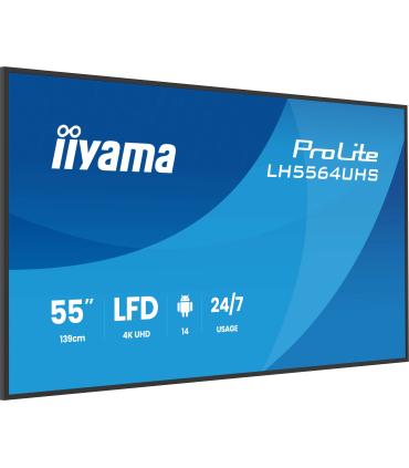 IIYAMA MONITOR 55" 3840x2160, UHD VA DLED 500cd/m, HORIZ Y VERT, MM 2x 10W, 2x HDMIx 1x USB-C, USB 2.0 x2, WiFi, LAN, Media Play