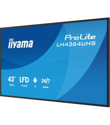 IIYAMA MONITOR 43" 3840x2160, UHD VA DLED 500cd/m, HORIZ Y VERT, MM 2x 10W, 2x HDMIx 1x USB-C, USB 2.0 x2, WiFi, LAN, Media Play