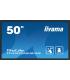 MONITOR IIYAMA 50" PCAP AG BEZEL FREE 40-POINTS, 1920X1080, ANDR. 11,4GB, 32GB, IPS, 24/7, 2XHDMI, DP, 435CDM2 , LANDSC-PORTR-FA