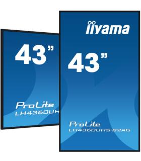 MONITOR IIYAMA 43" 3840X2160, UHD, 500CD/M2, MM 2X 10W, 3X HDMI, USB X2 (V2.0), WIFI, PLUG&PLAY DDC2B / RS232C XL, IISIGNAGE2 FA