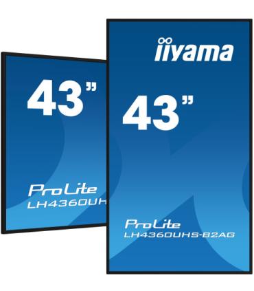MONITOR IIYAMA 43" 3840X2160, UHD, 500CD/M2, MM 2X 10W, 3X HDMI, USB X2 (V2.0), WIFI, PLUG&PLAY DDC2B / RS232C XL, IISIGNAGE2 FA