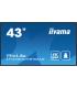 MONITOR IIYAMA 43" 3840X2160, UHD, 500CD/M2, MM 2X 10W, 3X HDMI, USB X2 (V2.0), WIFI, PLUG&PLAY DDC2B / RS232C XL, IISIGNAGE2 FA