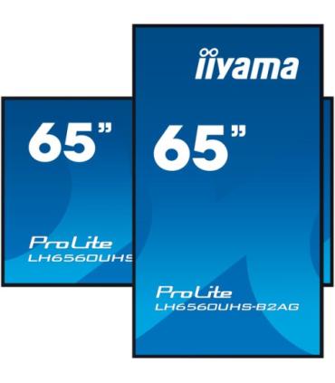 MONITOR IIYAMA 65" 3840X2160, UHD, 500CD/M2, LANDSCAPE PORTRAIT, MM 2X 10W, 3X HDMI, USB 2.0 X2, WIFI, LAN, MEDIA PLAY USB, CONT