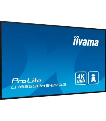 MONITOR IIYAMA 65" 3840X2160, UHD, 500CD/M2, LANDSCAPE PORTRAIT, MM 2X 10W, 3X HDMI, USB 2.0 X2, WIFI, LAN, MEDIA PLAY USB, CONT