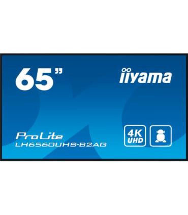 MONITOR IIYAMA 65" 3840X2160, UHD, 500CD/M2, LANDSCAPE PORTRAIT, MM 2X 10W, 3X HDMI, USB 2.0 X2, WIFI, LAN, MEDIA PLAY USB, CONT