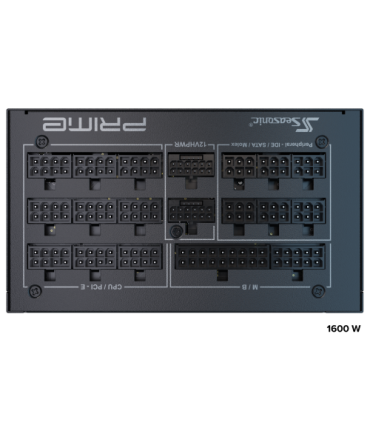 Seasonic ATX3-PRIME-PX-1600 unidad de fuente de alimentación 1600 W 20+4 pin ATX ATX Negro