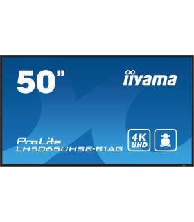 MONITOR IIYAMA 50" , UHD VA PANEL, HAZE 25%, 800CD/M, HORIZ Y VERT, SIGNAL FAILOVER, MM 2X 10W, HDMI 2X, DP, USB 2.0 X2, WIFI..