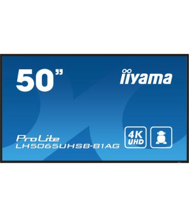 MONITOR IIYAMA 50" , UHD VA PANEL, HAZE 25%, 800CD/M, HORIZ Y VERT, SIGNAL FAILOVER, MM 2X 10W, HDMI 2X, DP, USB 2.0 X2, WIFI..