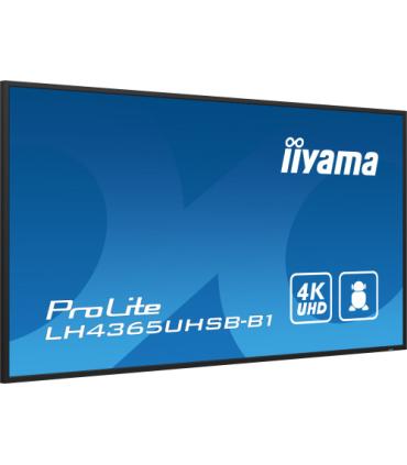iiyama LH4365UHSB-B1 pantalla de señalización Diseño de quiosco 108 cm (42.5") LED Wifi 800 cd / m² 4K Ultra HD Negro Procesador
