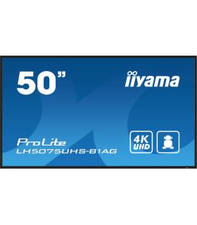 iiyama ProLite Pantalla plana para señalización digital 125,7 cm (49.5") LCD Wifi 500 cd / m² 4K Ultra HD Negro Procesador incor