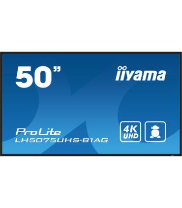iiyama ProLite Pantalla plana para señalización digital 125,7 cm (49.5") LCD Wifi 500 cd / m² 4K Ultra HD Negro Procesador incor