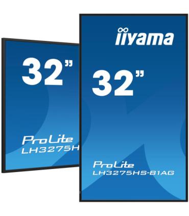 iiyama ProLite Pantalla plana para señalización digital 81,3 cm (32") LCD Wifi 500 cd / m² Full HD Negro Procesador incorporado.
