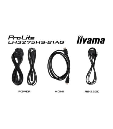 iiyama ProLite Pantalla plana para señalización digital 81,3 cm (32") LCD Wifi 500 cd / m² Full HD Negro Procesador incorporado.