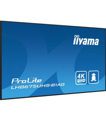 MONITOR IIYAMA 86" (LH8675UHS-B1AG) 3840X2160 / 4K UHD / 24/7 / 500 CD/M / 8MS / DP / 3XHDMI / MICRO SD SLOT / E-SHARE /IISIGNAG