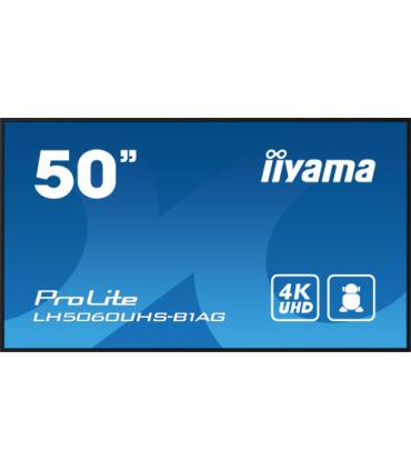 MONITOR IIYAMA 50" 3840X2160, UHD, 500CD/M2, LANDSCAPE PORTRAIT, MM 2X 10W, 3X HDMI, USB 2.0 X2, WIFI, LAN, MEDIA PLAY USB, CONT