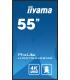 iiyama ProLite Pantalla plana para señalización digital 138,7 cm (54.6") LCD Wifi 500 cd / m² 4K Ultra HD Negro Procesador incor