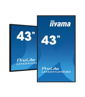 iiyama LH4341UHS-B2 pantalla de señalización 108 cm (42.5") LCD 500 cd / m² 4K Ultra HD Procesador incorporado Android 8.0 18/7