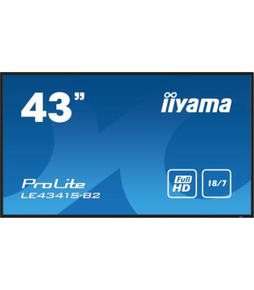 iiyama PROLITE LE4341S-B2 Pantalla plana para señalización digital 108 cm (42.5") LCD 350 cd / m² Full HD Negro 18/7