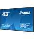 iiyama PROLITE LE4341S-B2 Pantalla plana para señalización digital 108 cm (42.5") LCD 350 cd / m² Full HD Negro 18/7